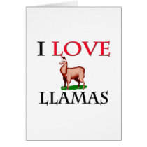 I Love Llamas cards