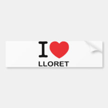 I Love Lloret - Bumper Sticker