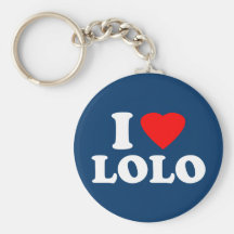 I Love Lolo Keychain
