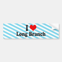 I Love Long Branch, United States Bumper Sticker