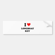 I Love Longboat Key Florida Bumper Stickers