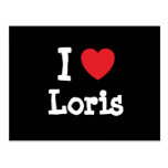 I love Loris heart T-Shirt Postcard