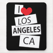 I Love Los Angeles CA Mouse Pad