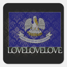 I love Louisiana Cool Sticker