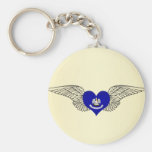 I Love Louisiana -wings Keychain