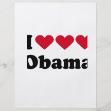 I Love Love Love Obama T-shirt Flyer