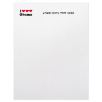 I Love Love Love Obama T-shirt Letterhead Design