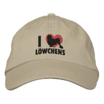 I Love Lowchens Embroidered Hat