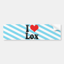 I Love Lox Bumper Stickers