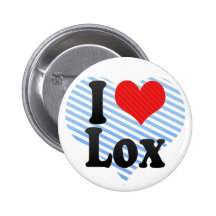 I Love Lox Pinback Button