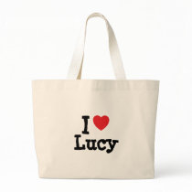 I love Lucy heart T-Shirt Tote Bags