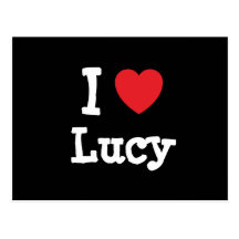 I love Lucy heart T-Shirt Postcards