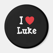 I love Luke heart custom personalized Magnet