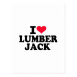 I love Lumberjack Postcards