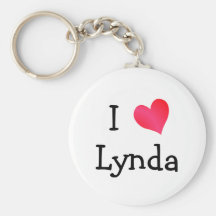 I Love Lynda Key Chain