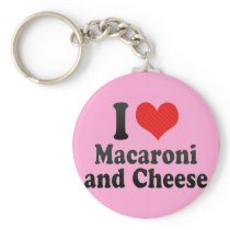 I Love Macaroni+and Cheese Keychain