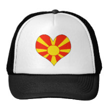 I Love Macedonia Hats