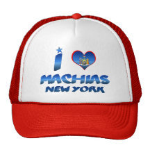 I love Machias, New York Hats