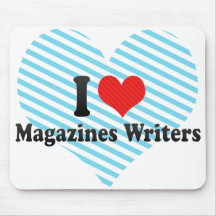 I Love Magazines Writers Mouse Pads