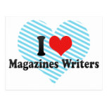 I Love Magazines Writers Postcard