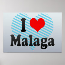 I Love Malaga, Spain. Me Encanta Malaga, Spain Poster