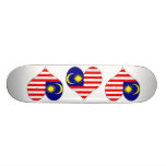 I Love Malaysia Skate Board Deck