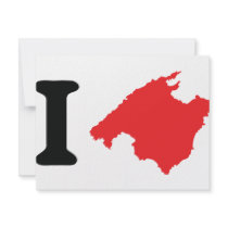 I love mallorca contour symbol invite
