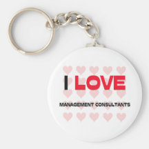 I LOVE MANAGEMENT CONSULTANTS KEYCHAIN