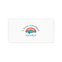 I love manatees deal with it personalized address labels