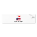 I Love MANCHESTER Georgia Bumper Sticker