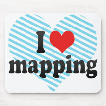 I Love mapping Mouse Pad