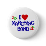 I Love Marching Band buttons