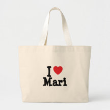 I love Mari heart T-Shirt Bag