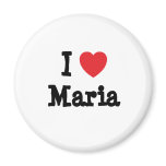 I love Maria heart T-Shirt magnets