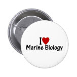 I Love Marine Biology Pin