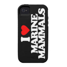 I LOVE MARINE MAMMALS VIBE iPhone 4 CASE