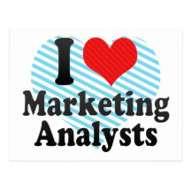 I Love Marketing Analysts Postcards