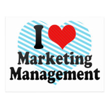 I Love Marketing Management Postcard