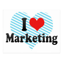 I Love Marketing Post Card