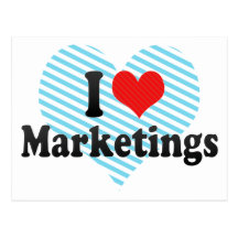 I Love Marketings Post Card