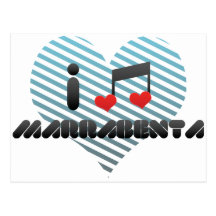 I Love Marrabenta Postcard