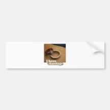 I Love Marriage The Rings Please Bumper Sticker
