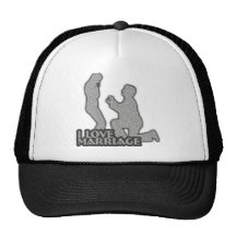 I Love Marriage Will You Marry Me? Mesh Hats