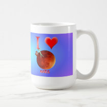 I Love Mars Mugs mugs