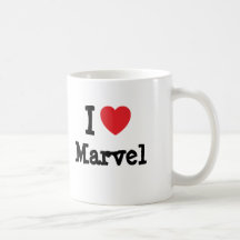 I love Marvel heart T-Shirt Coffee Mugs