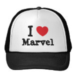 I love Marvel heart T-Shirt Trucker Hats