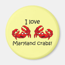 I love maryland crabs! magnets