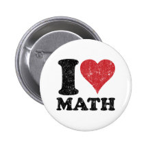 I Love Math Button