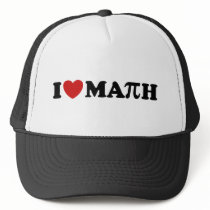 I Love Math Trucker Hats