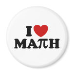 I Love Math magnets